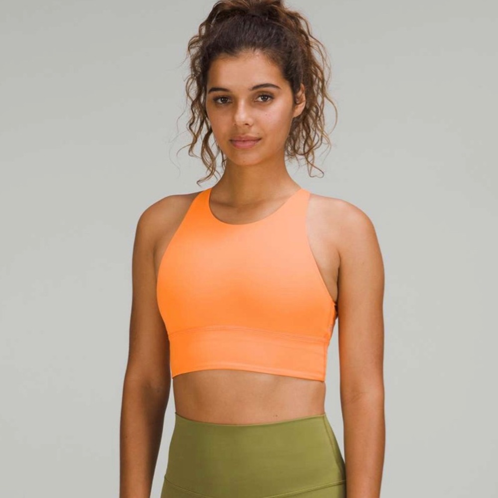 Free to Be High-Neck Longline Bra - Wild *Light Support, A/B Cup , Orange Frappe